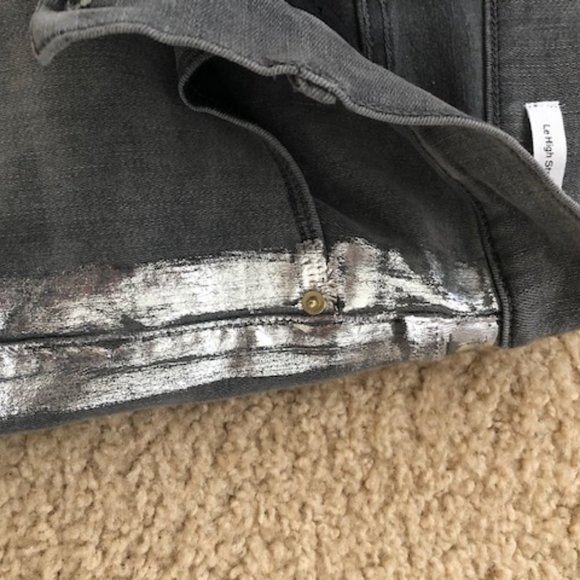 Frame Le High Straight Foil Tux Jeans, Size 29 - Picture 7 of 9